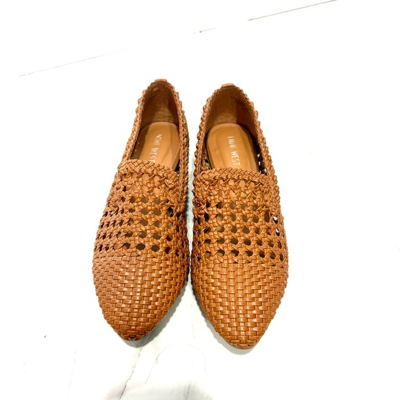 Nine West Tan‎ Woven leather loafers 8.5 M - Picture 7 of 10